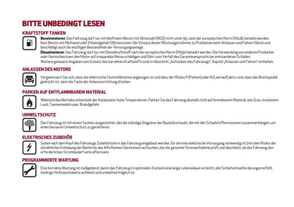 2020-2021 Alfa Romeo Giulia Owner's Manual | German