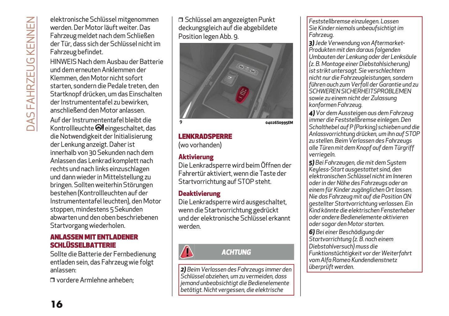 2024-2025 Alfa Romeo Giulia Owner's Manual | German