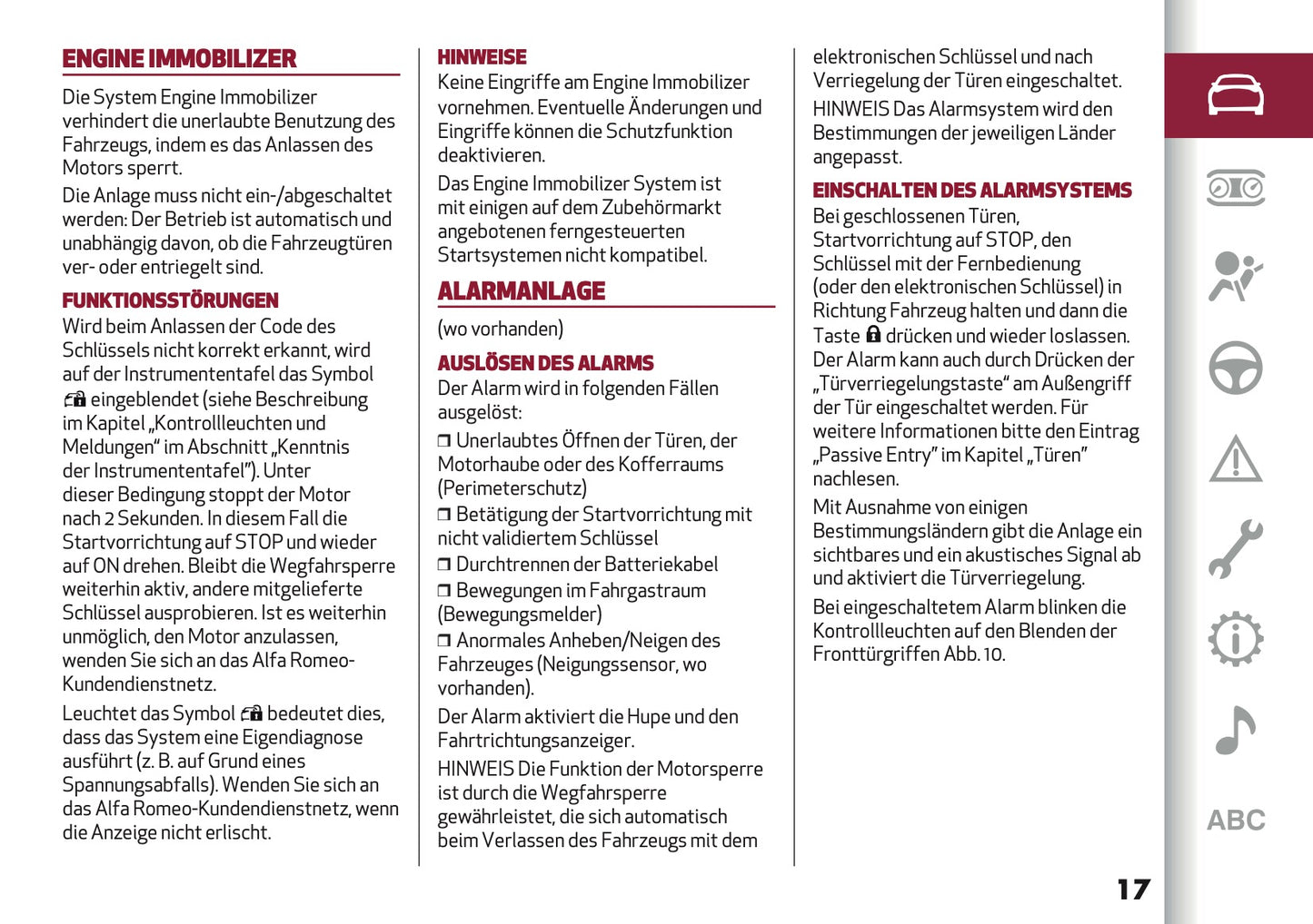 2026 Alfa Romeo Giulia Owner's Manual | German