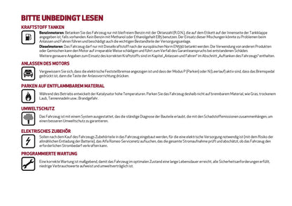 2026 Alfa Romeo Giulia Owner's Manual | German