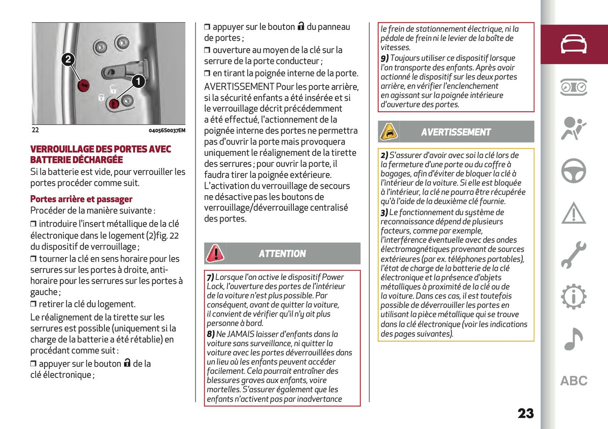 2022 Alfa Romeo Giulia Owner's Manual | French