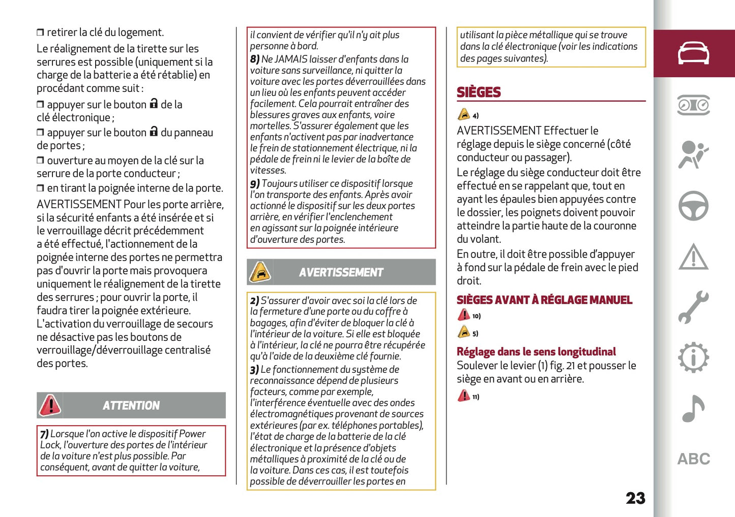 2024-2025 Alfa Romeo Giulia Owner's Manual | French