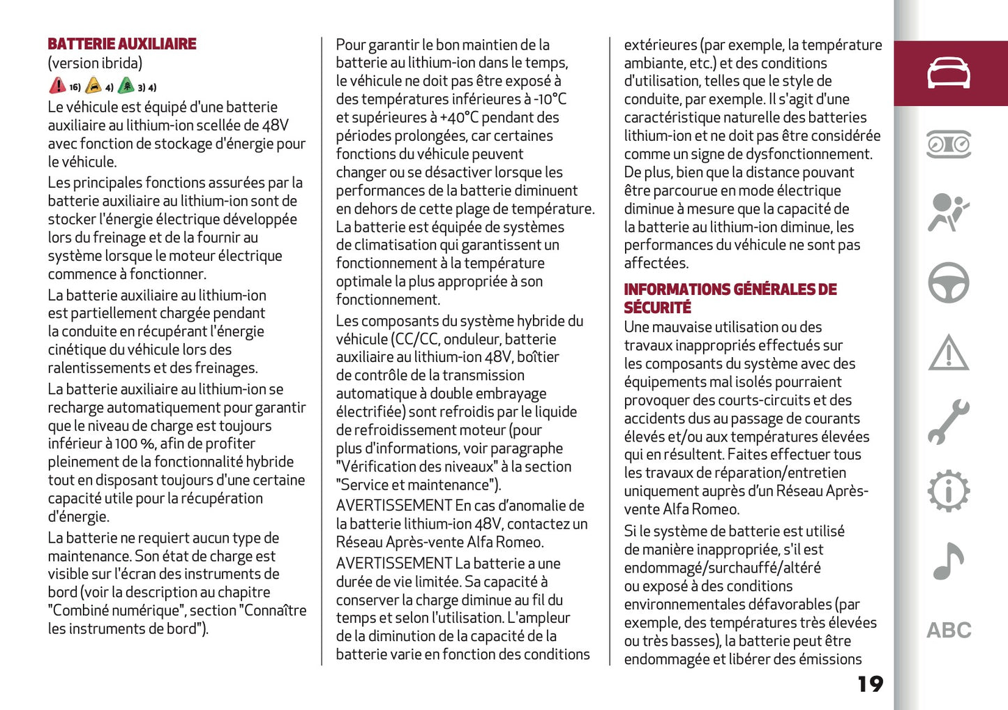 2025 Alfa Romeo Junior Manuel du propriétaire | Français