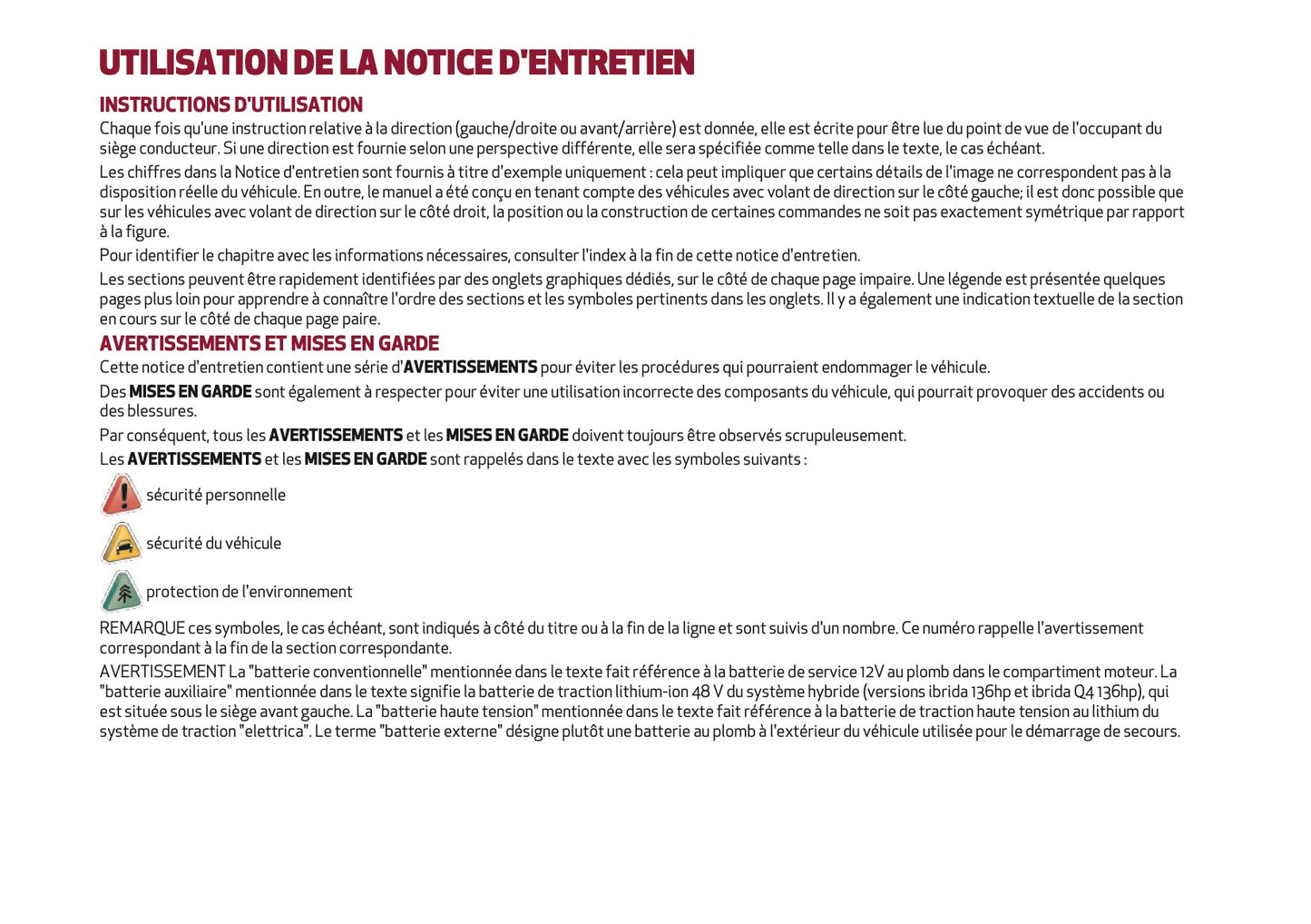 2025 Alfa Romeo Junior Manuel du propriétaire | Français