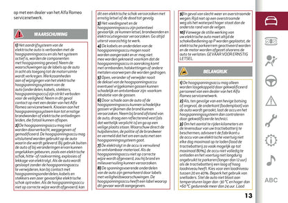 2025 Alfa Romeo Junior Owner's Manual | Dutch