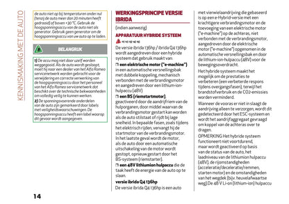 2025 Alfa Romeo Junior Owner's Manual | Dutch