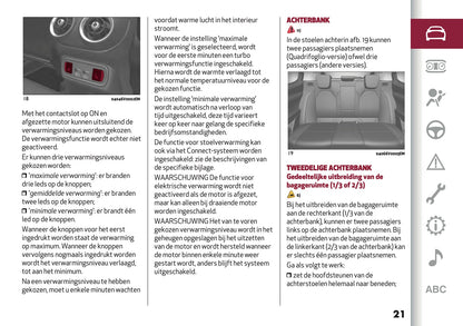 2020 Alfa Romeo Stelvio Owner's Manual | Dutch