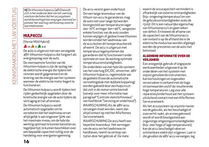 2024-2025 Alfa Romeo Tonale Owner's Manual | Dutch