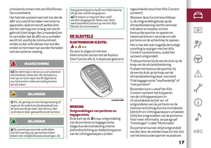 2024-2025 Alfa Romeo Tonale Owner's Manual | Dutch