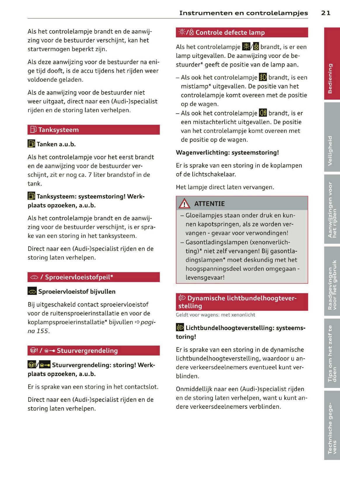 2012 Audi A1 Owner's Manual | Dutch