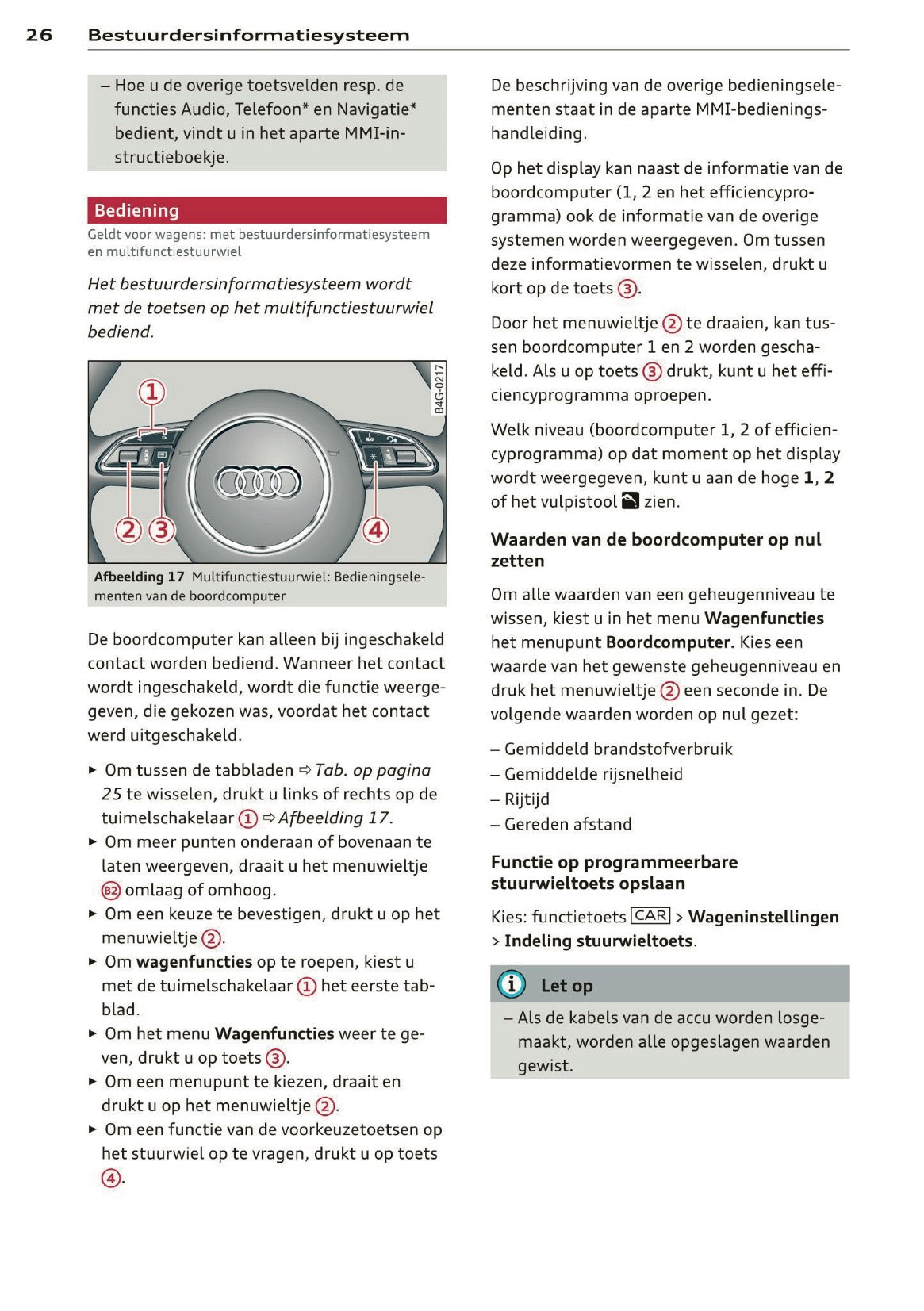 2012 Audi A1 Owner's Manual | Dutch