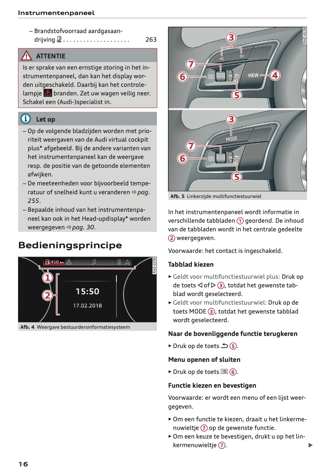 2020-2021 Audi A3 Owner's Manual | Dutch
