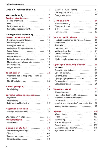 2020-2021 Audi A3 Owner's Manual | Dutch