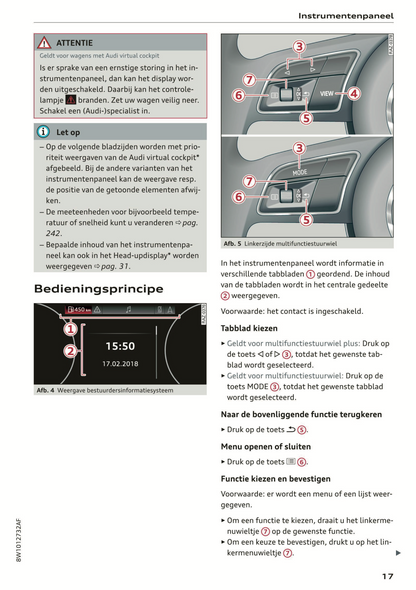 2021 Audi A4/S4/RS 4 Owner's Manual | Dutch