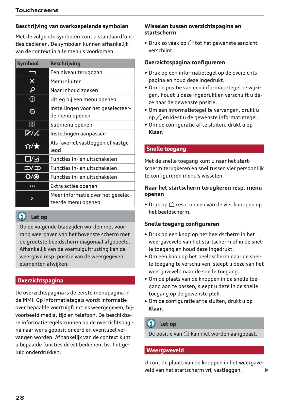 2022-2023 Audi A6 Owner's Manual | Dutch