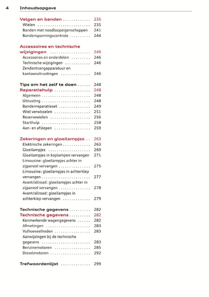 2014 Audi A6/S6 Owner's Manual | Dutch