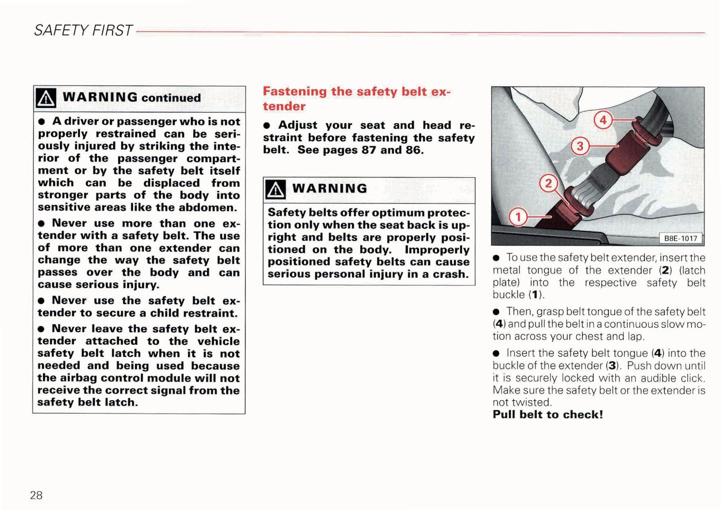 2002 Audi A6 Avant Owner's Manual | English US