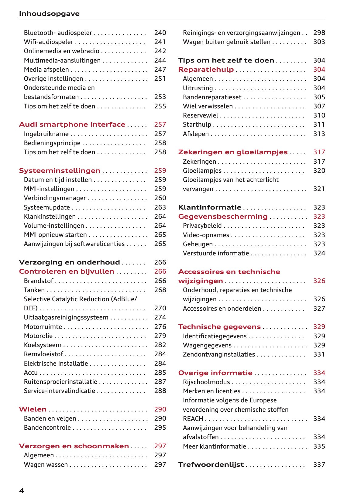 2022 Audi Q2 Owner's Manual | Dutch