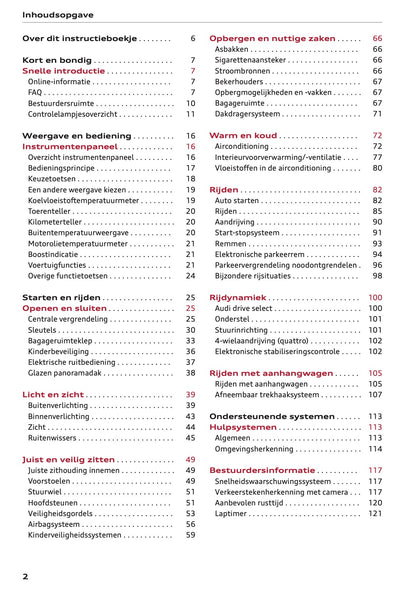 2023-2024 Audi Q2 Owner's Manual | Dutch
