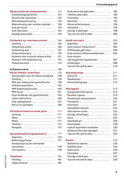 2023-2024 Audi Q2 Owner's Manual | Dutch
