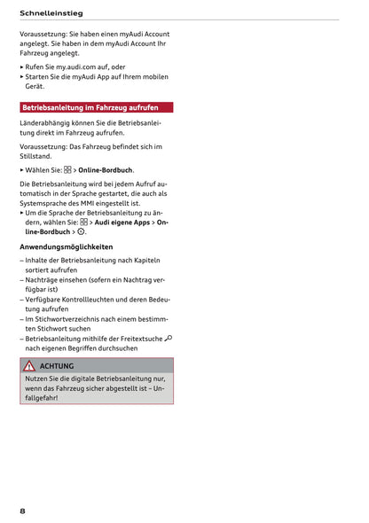 2026 Audi Q3 Owner's Manual | German