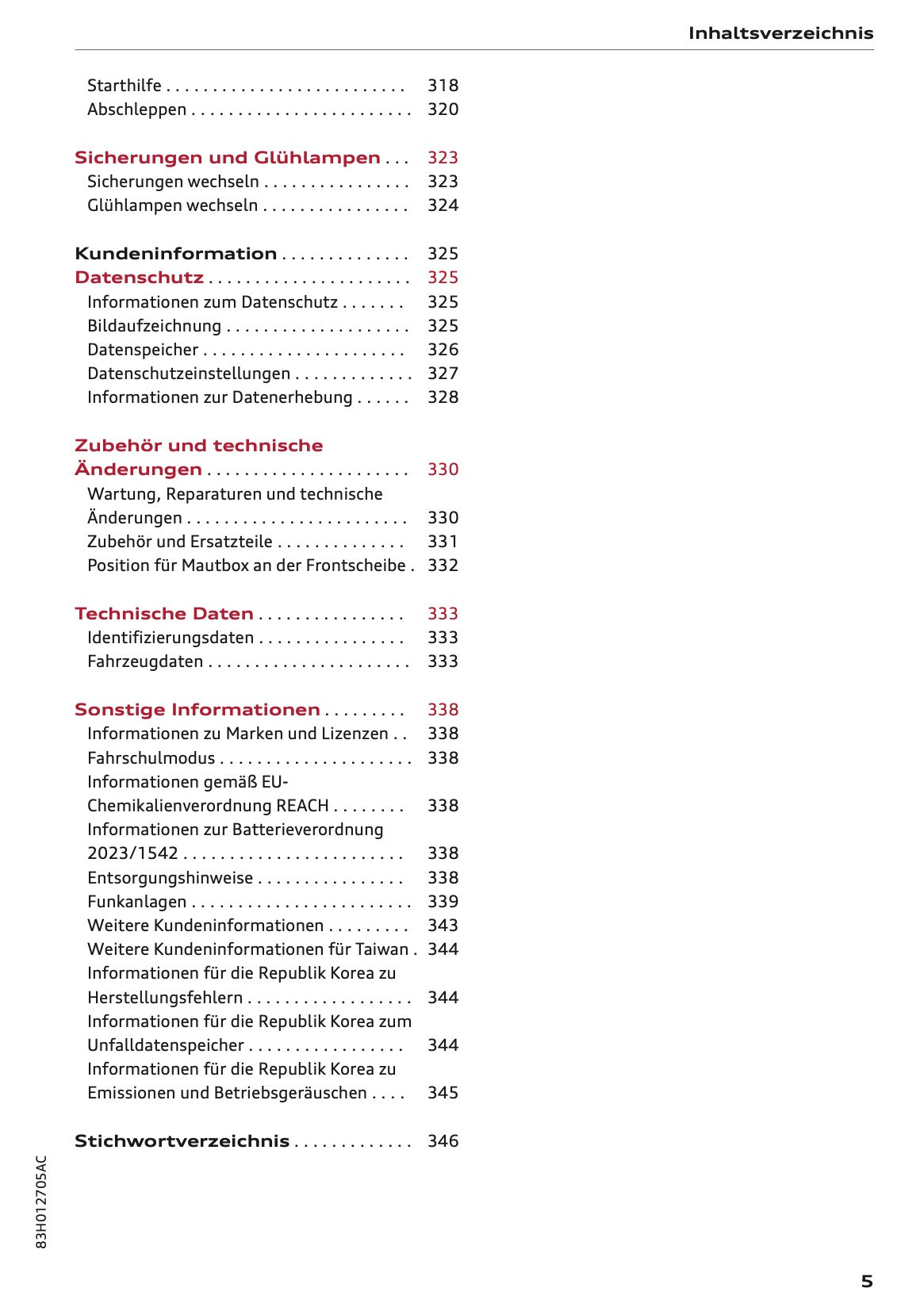 2026 Audi Q3 Owner's Manual | German