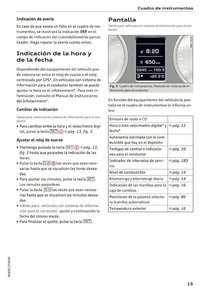 2017-2018 Audi Q3 Owner's Manual | Spanish
