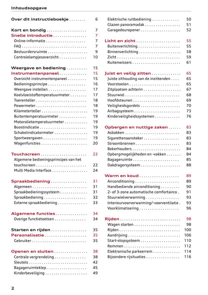 2020-2021 Audi Q3 Owner's Manual | Dutch