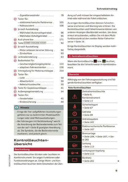 2019-2020 Audi Q3/RS Q3 Owner's Manual | German