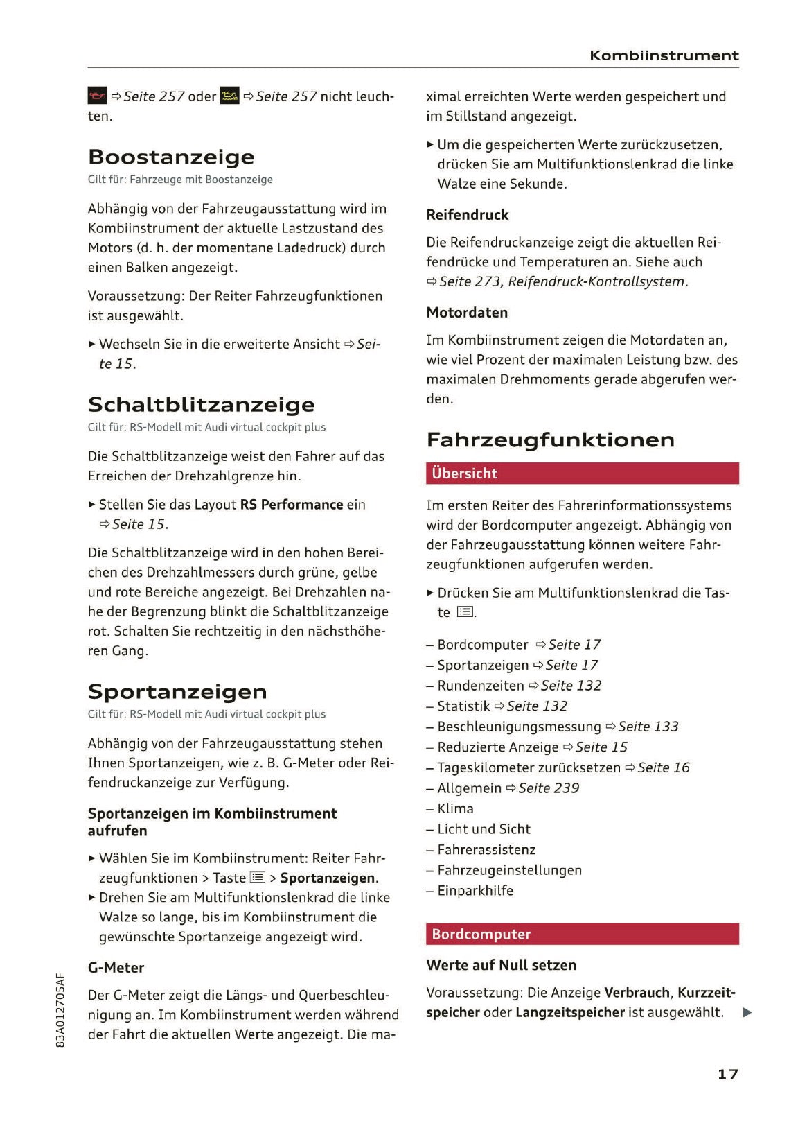 2019-2020 Audi Q3/RS Q3 Owner's Manual | German