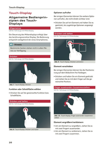 2019-2020 Audi Q3/RS Q3 Owner's Manual | German