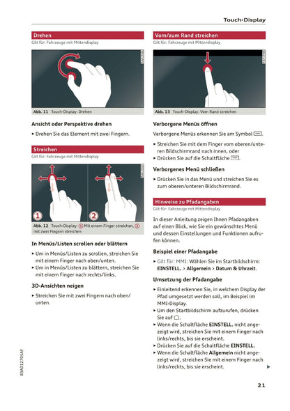 2019-2020 Audi Q3/RS Q3 Owner's Manual | German