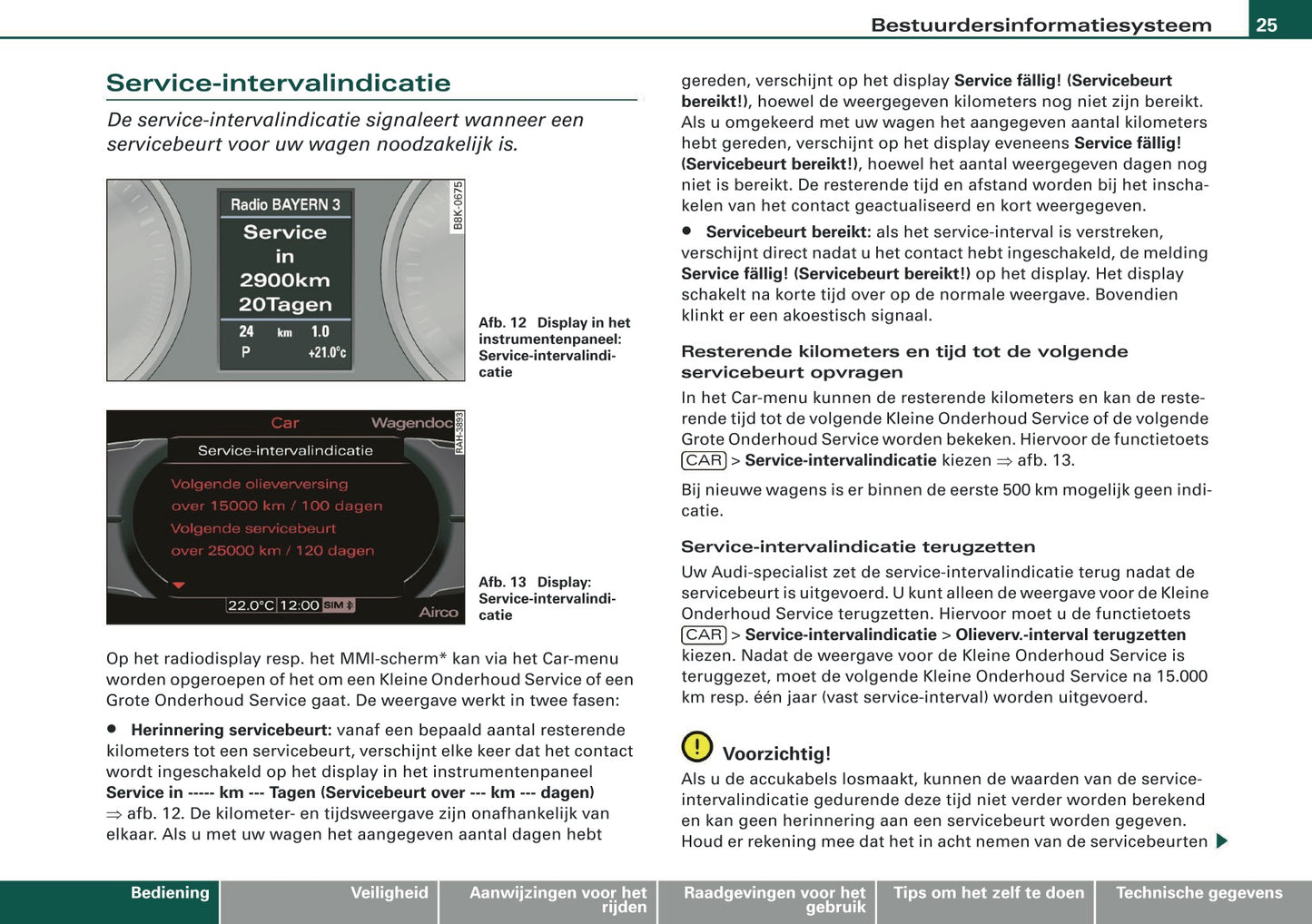 2009 Audi Q5 Owner's Manual | Dutch