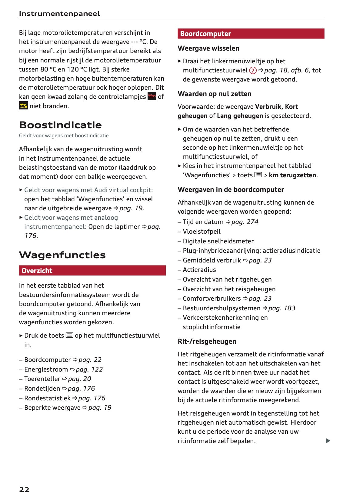 2022 Audi Q5 Owner's Manual | Dutch