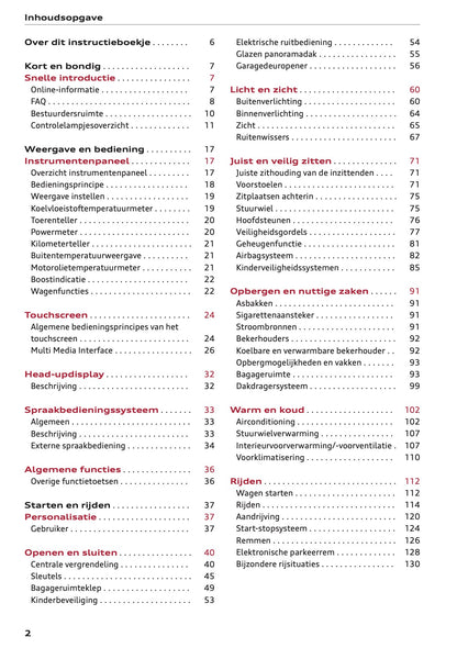 2022 Audi Q5 Owner's Manual | Dutch