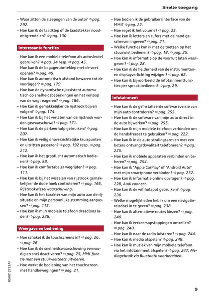 2025 Audi Q6 e-tron Owner's Manual | Dutch
