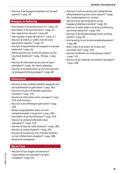 2022 Audi Q8 Owner's Manual | Dutch