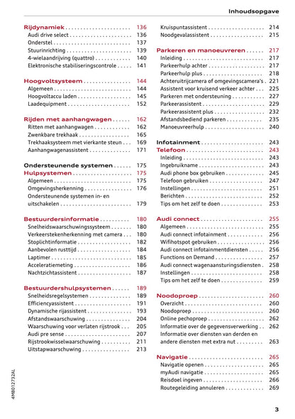 2022 Audi Q8 Owner's Manual | Dutch
