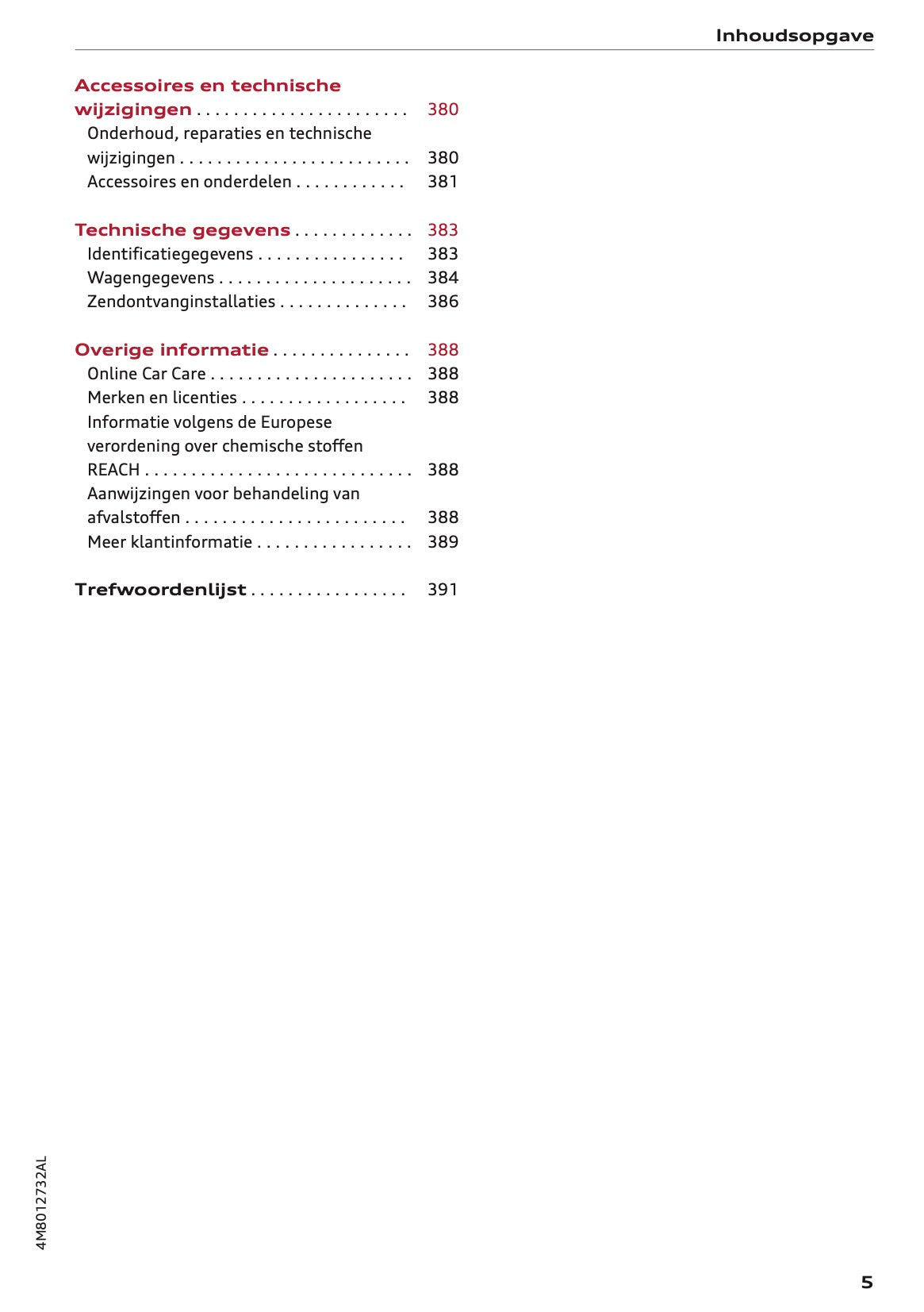 2022 Audi Q8 Owner's Manual | Dutch