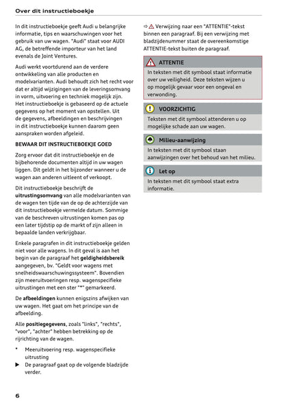 2022 Audi Q8 Owner's Manual | Dutch