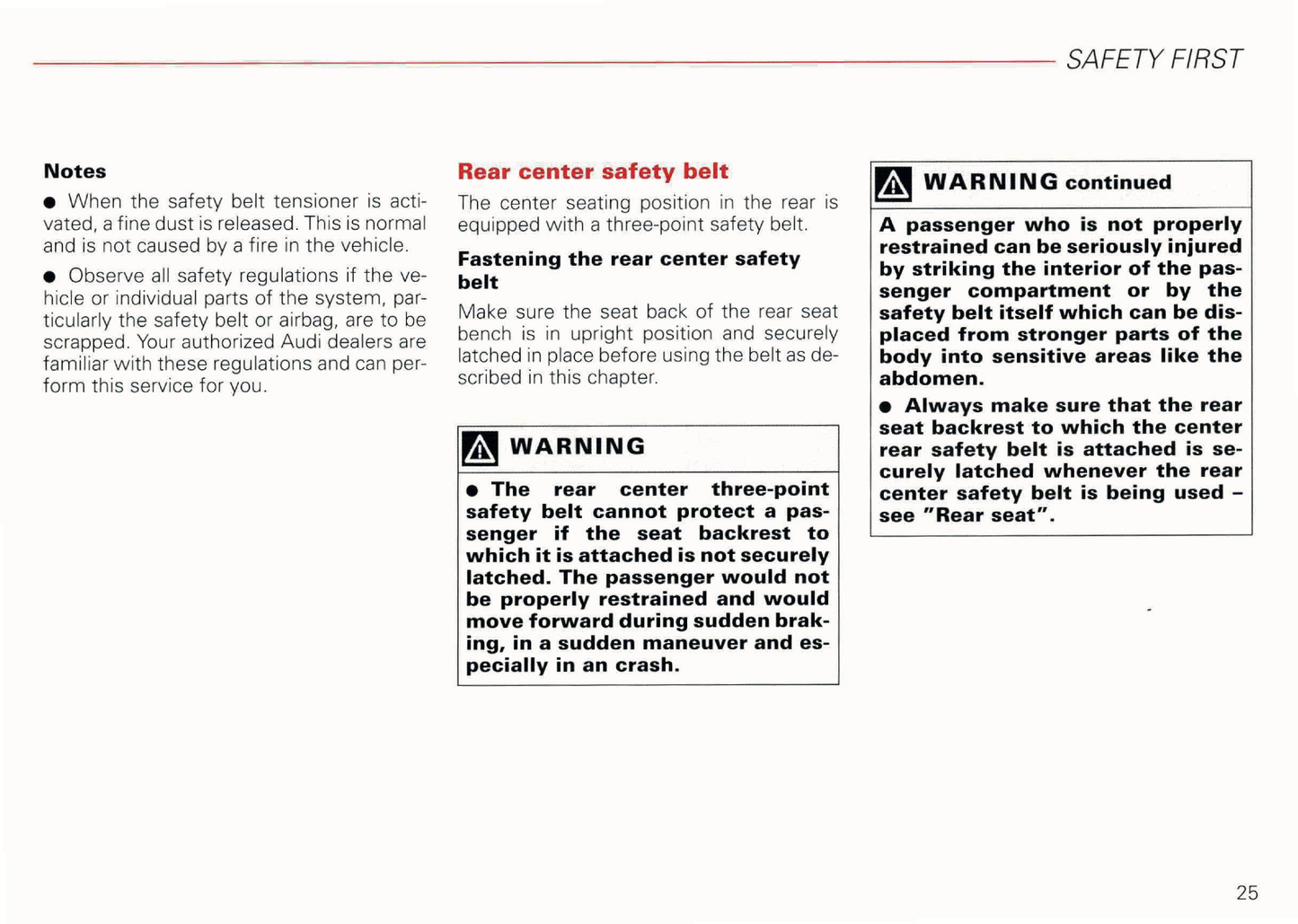 2003 Audi RS 6 Owner's Manual | English