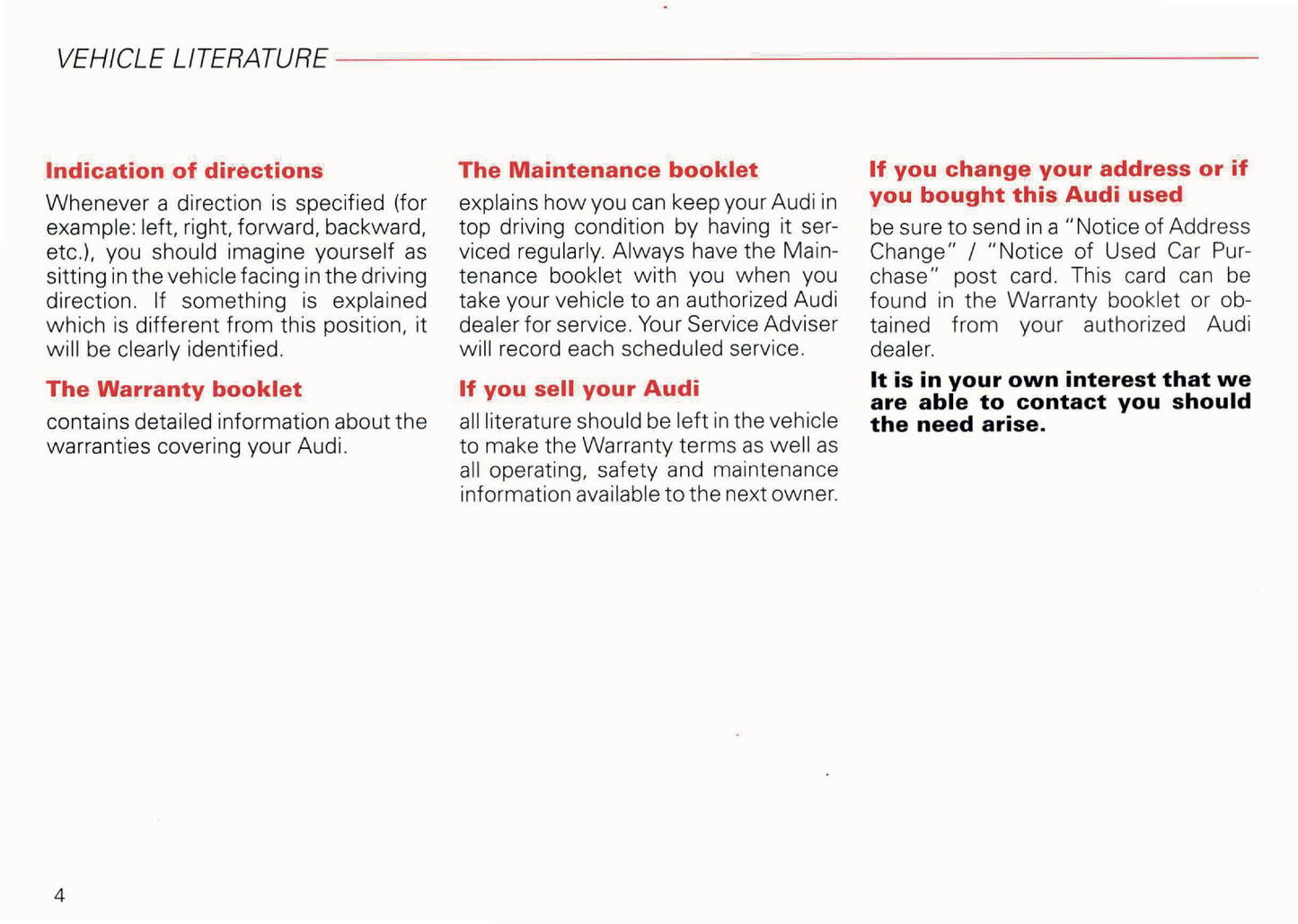 2003 Audi RS 6 Owner's Manual | English