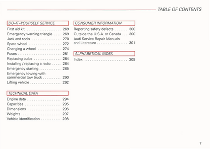 2003 Audi RS 6 Owner's Manual | English