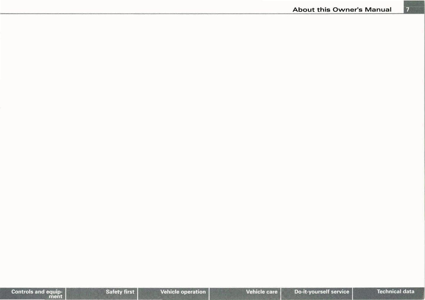 2007 Audi S6 Owner's Manual | English