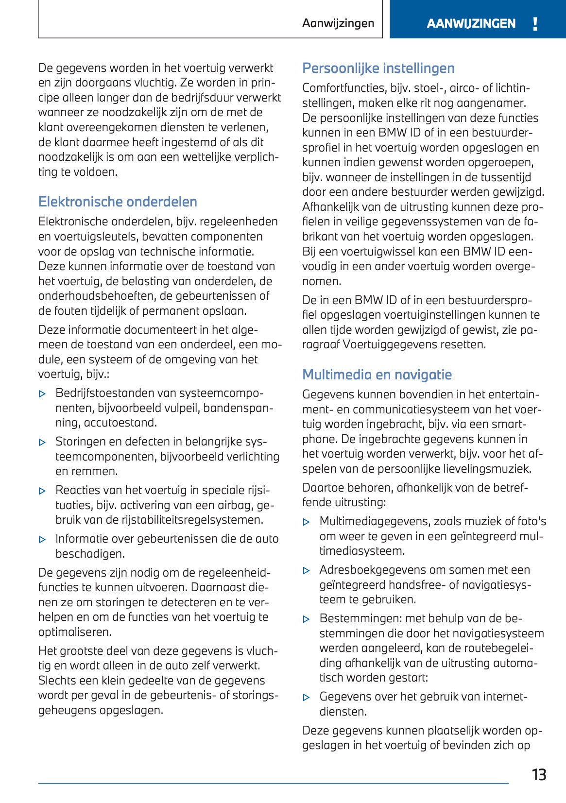 2023-2024 BMW 2 Series Active Tourer Plug-in-Hybrid Owner's Manual | Dutch