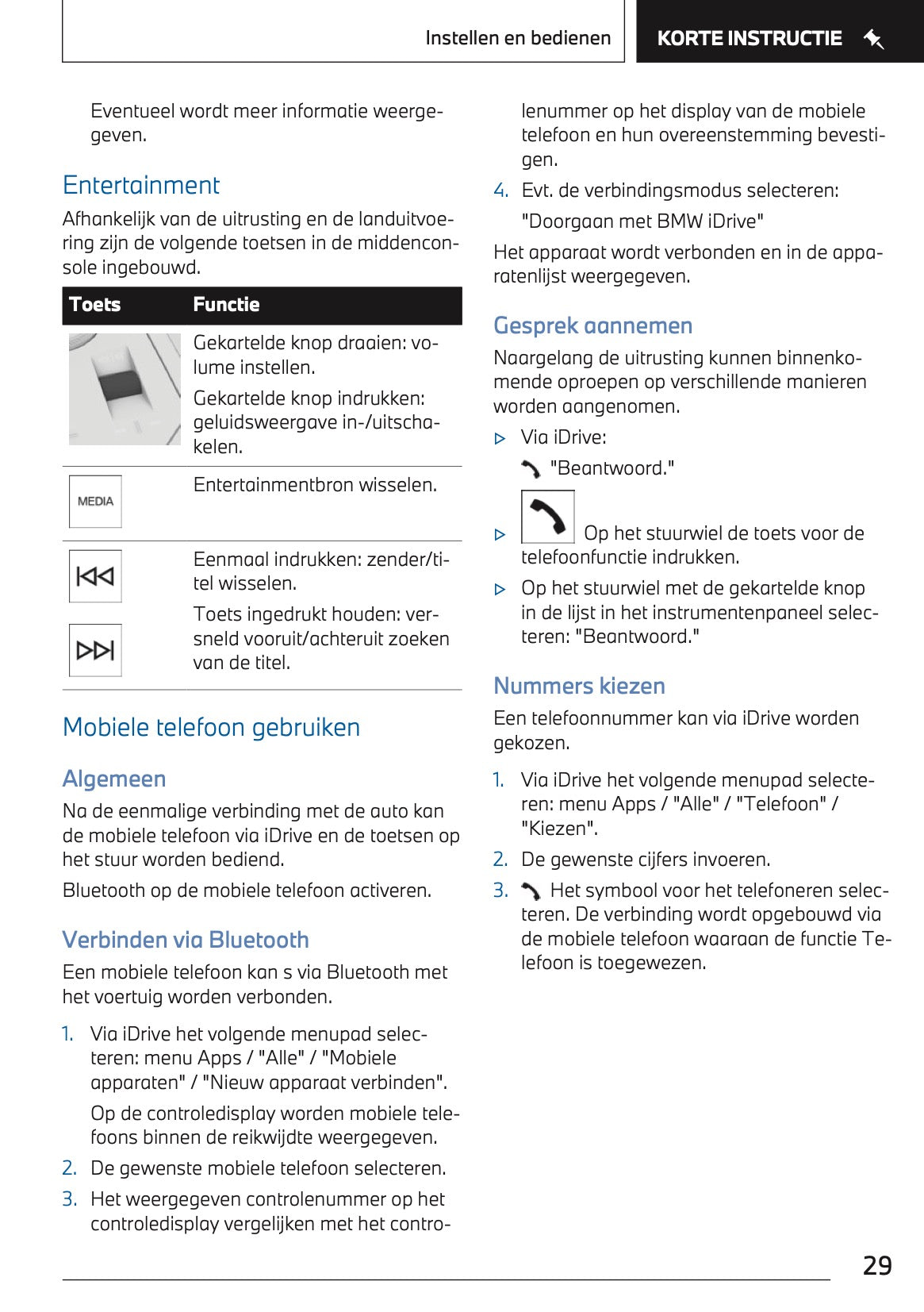 2023-2024 BMW 2 Series Active Tourer Plug-in-Hybrid Owner's Manual | Dutch
