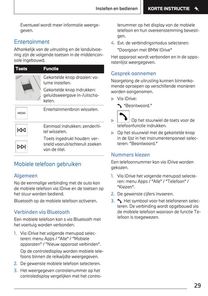 2023-2024 BMW 2 Series Active Tourer Plug-in-Hybrid Owner's Manual | Dutch