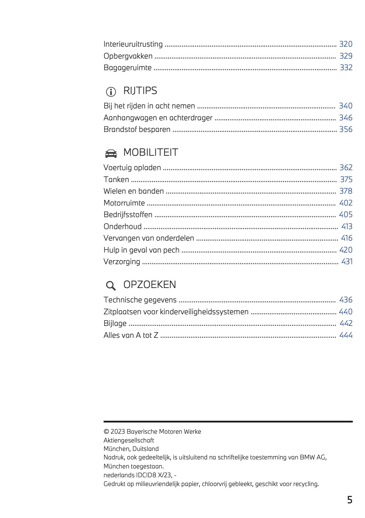 2023-2024 BMW 2 Series Active Tourer Plug-in-Hybrid Owner's Manual | Dutch