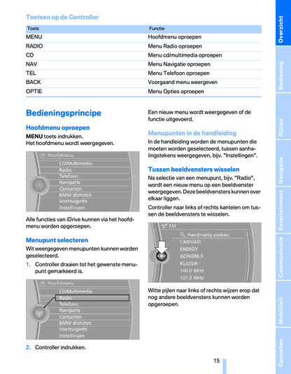 2009 BMW 3 Series Coupé/Cabrio Owner's Manual | Dutch