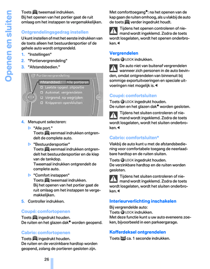 2009 BMW 3 Series Coupé/Cabrio Owner's Manual | Dutch